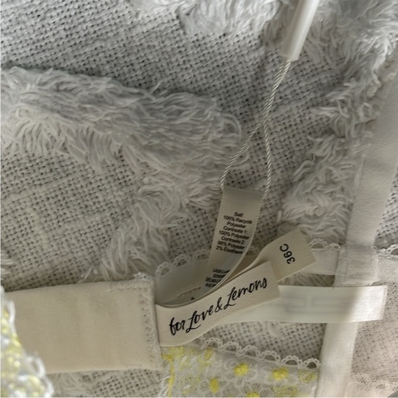 NWT 2 Pc For Love & Lemons 3D Daisy Bustier W/ Garters & Panty Set Sz 36C/L - Picture 12 of 16